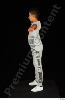 Timbo dressed grey joggers grey t shirt standing t poses…